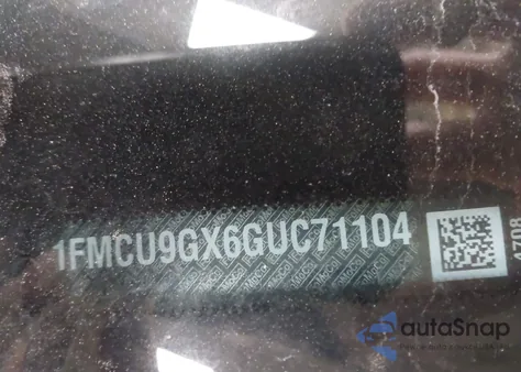 2016 Ford Escape Se z USA, uszkodzony, nr VIN 1FMCU9GX6GUC71104